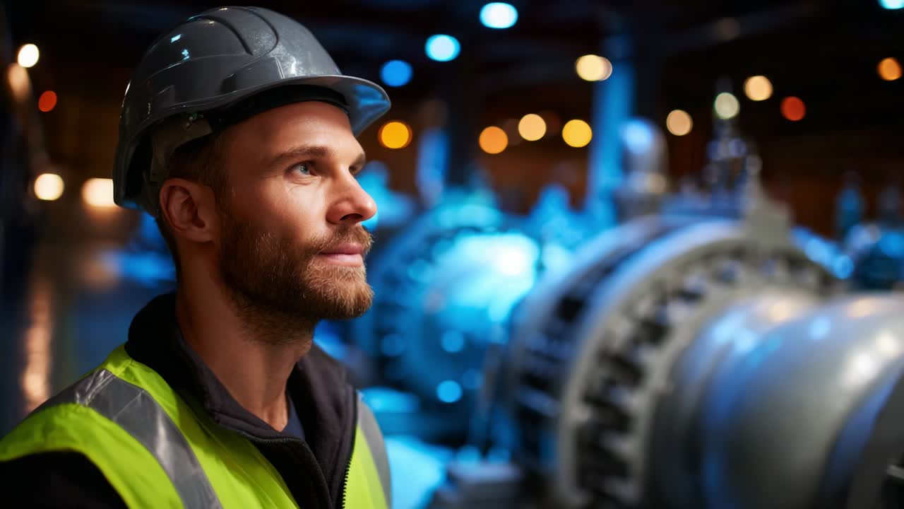 Industrial engineer in a factory