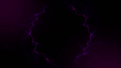 Animation-of-purple-moving-laser-lines-over-black-background