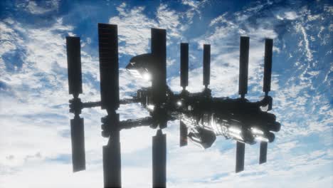 International-Space-Station-in-outer-space-over-the-planet-Earth