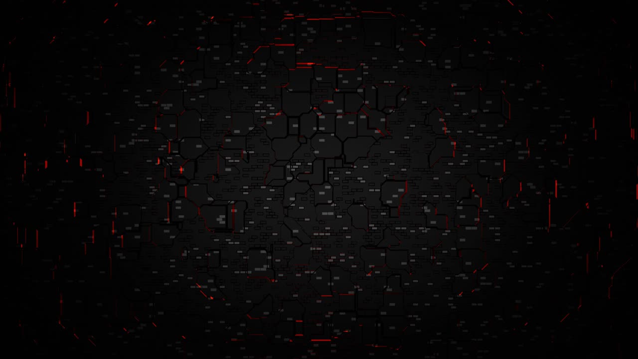 4K Looping Sci-Fi Environment. Abstract Animation Loop. Futuristic Abstract technology background in a cyber space