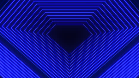 patrón de diamante 3d futurista con líneas azules de neón elemento de diseño dinámico para espacios tecnológicos