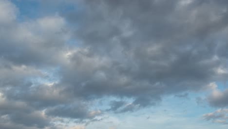 time lapse beautiful blue sky with clouds background at sunset 4k