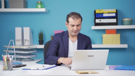 Sweating-businessman-unhappy-and-sad.