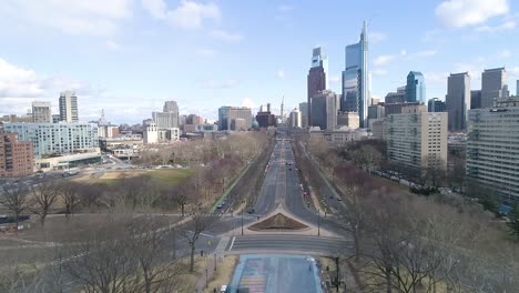 Philadelphia-skyline-Kelly-Drive-Art-Museum