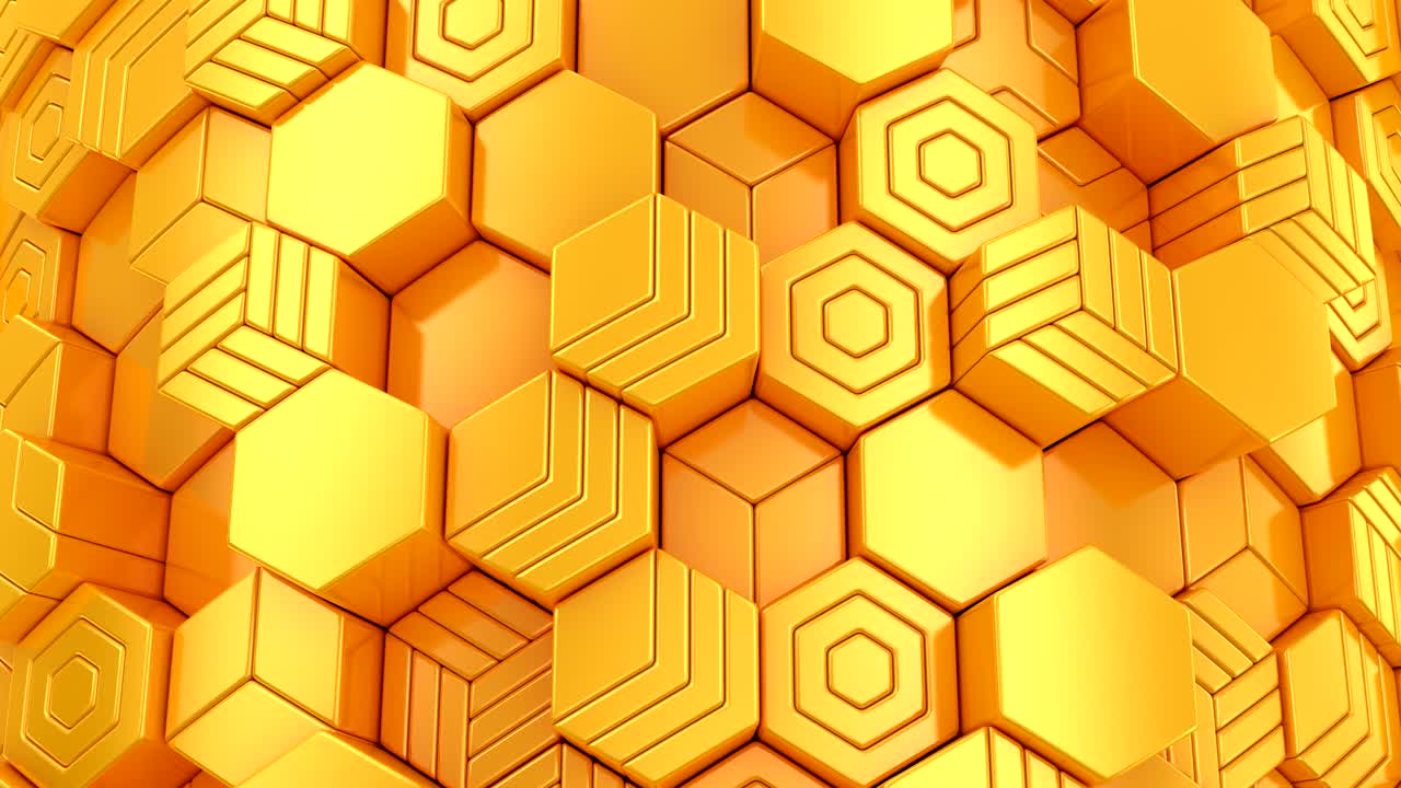 el fondo de los hexágonos