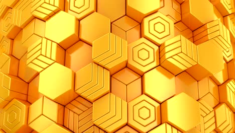 el fondo de los hexágonos