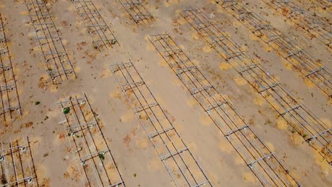 Aerial View of a Large Solar Farm
