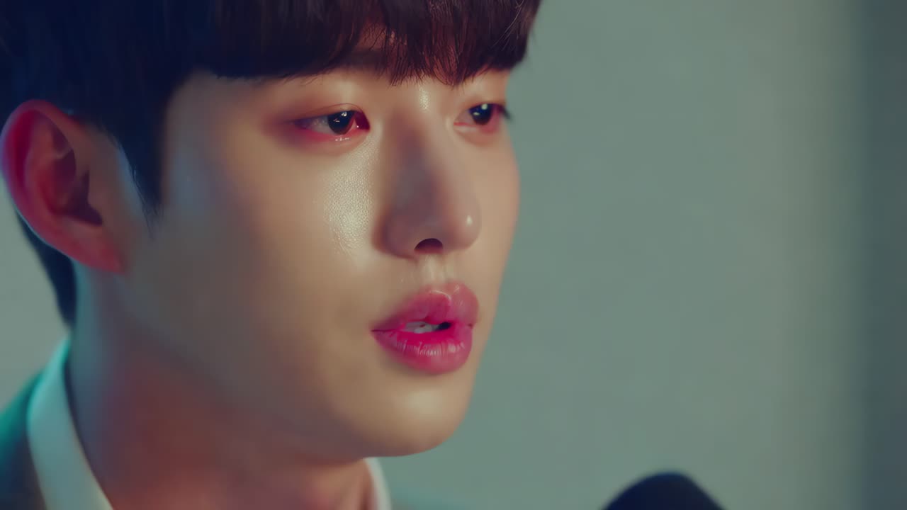 젊은 남자 의 클로즈업 초상화