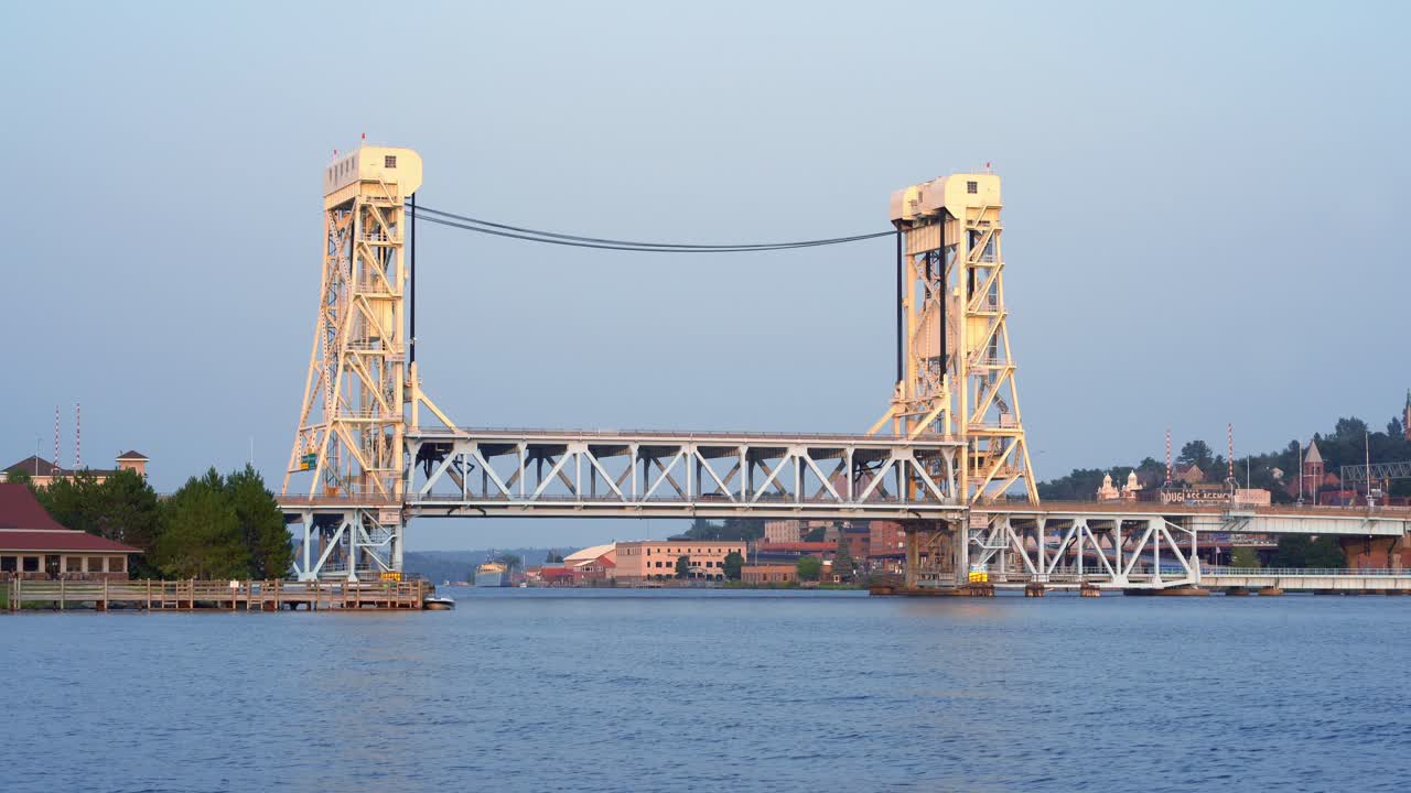 Canal Lift Bridge during Golden Hour