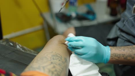 traditional bamboo tattooing process