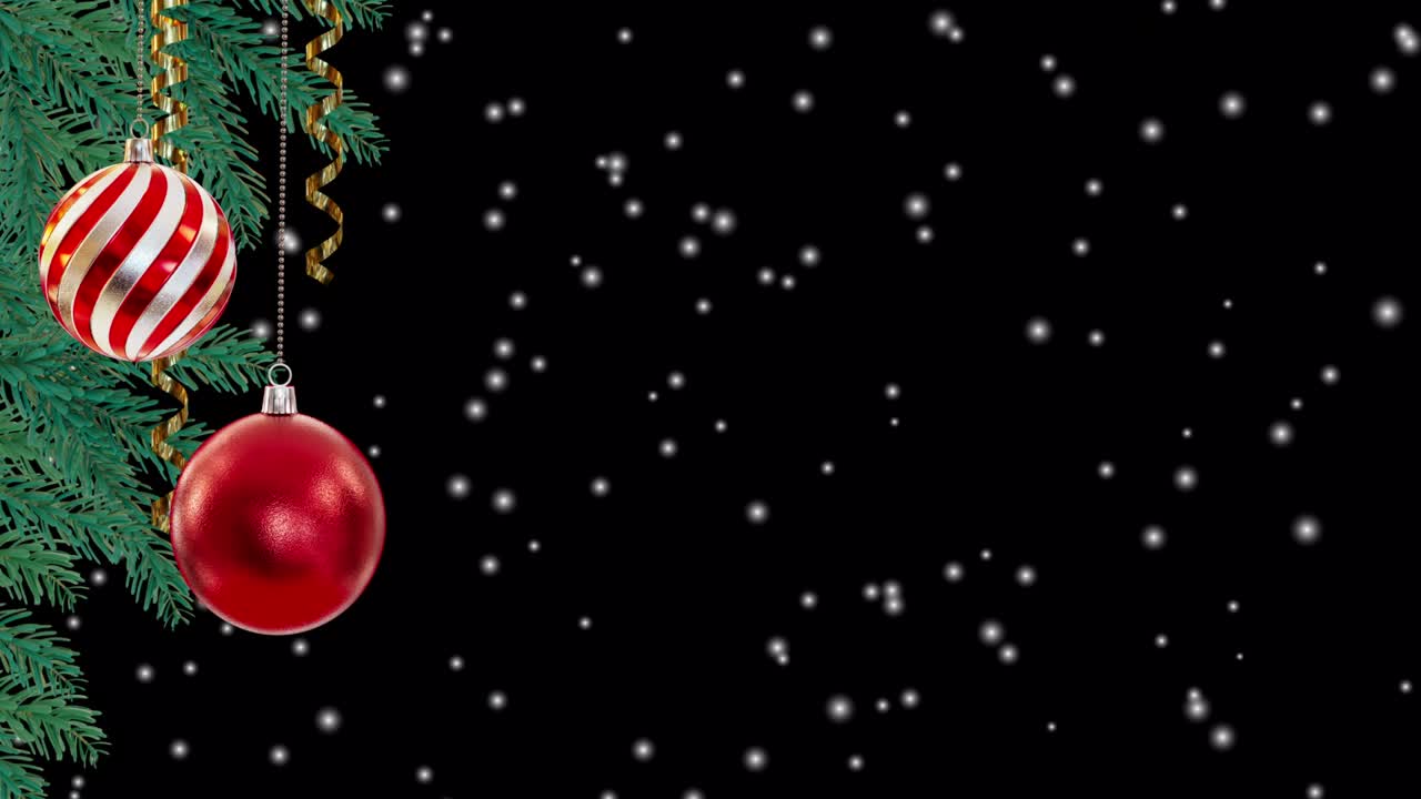 fondo de navidad, decoraciones de navidad con abetos, fondo de brillo