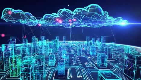 digital city connected to cloud