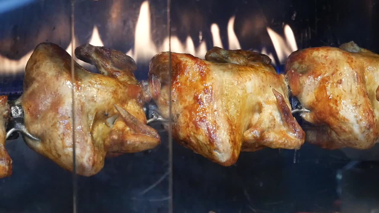 Roasted Chicken on a Rotisserie