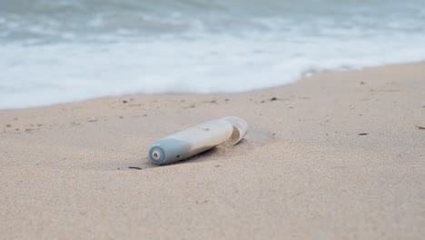 rubbish washed up on a remote beach in far northern australia