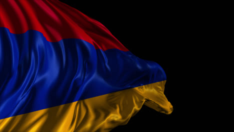 waving armenian flag