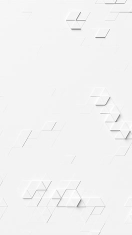a white background with geometric shapes. vertical looped animation