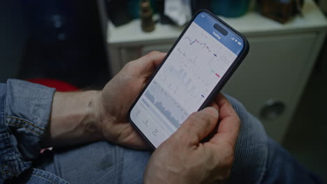 worker monitoring real-time stocks, exchange market charts using tablet computer and laptop. man making cryptocurrency investments during working day in workshop, combining job with online trading.