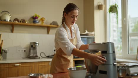 woman baking in a kitchen