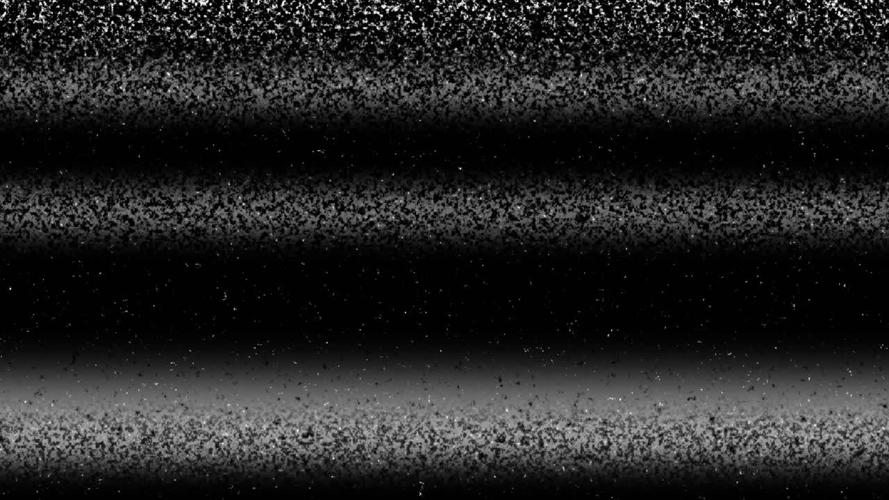 Black and White Static Noise with Horizontal Bands