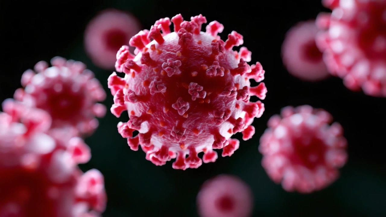 Detailed Close-Up of a Virus: An Intricate Look at the Structure and Features of Microbial Entities with Unique Surface Protrusions and Genetic Material