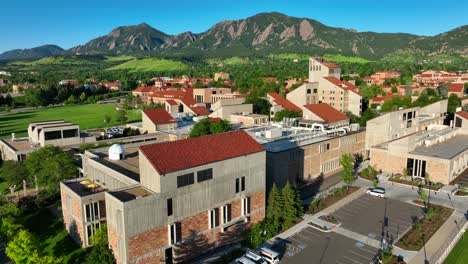 university of colorado boulder aerial establishing shot