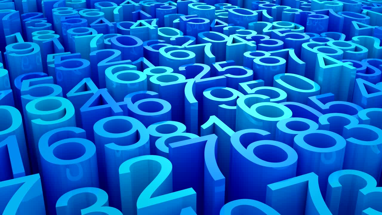 de los números de fondo