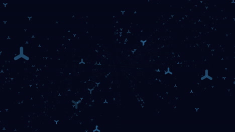 starry night blue background with scattered white dots