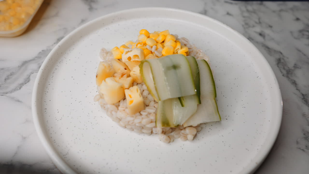 Chicken and Vegetable Dish on a Plate