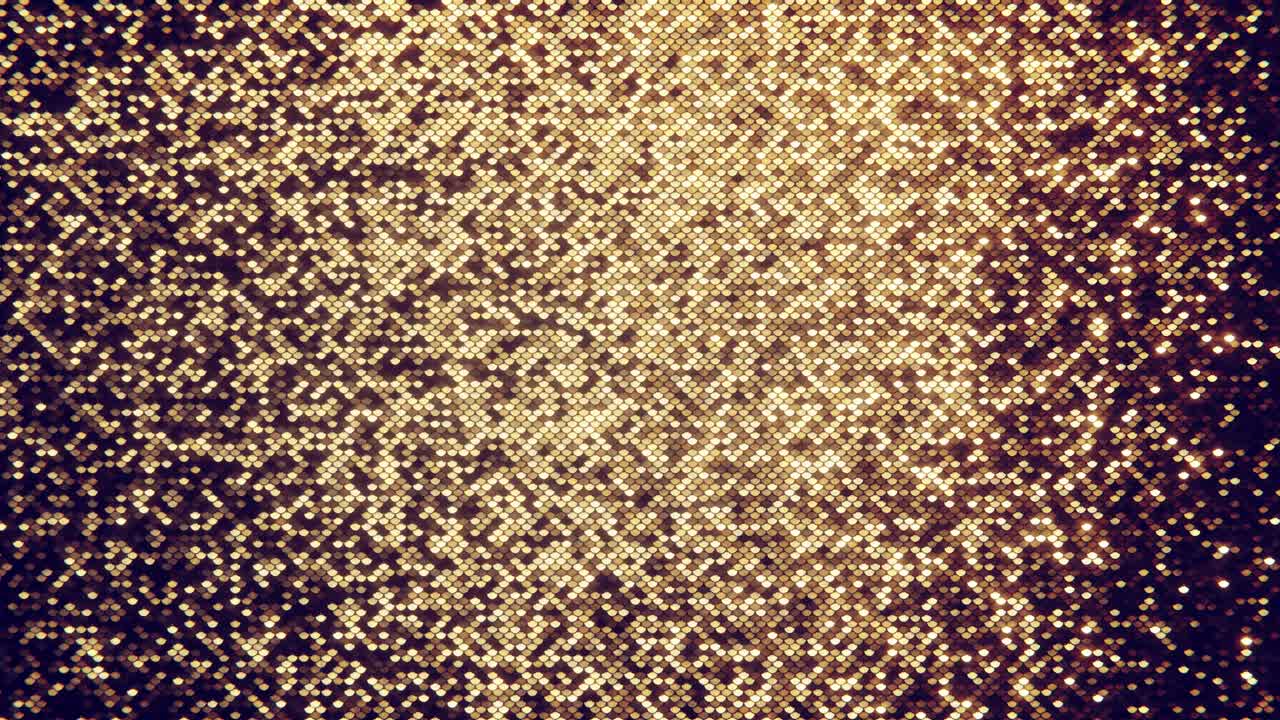 Dynamic Golden Glittering Background