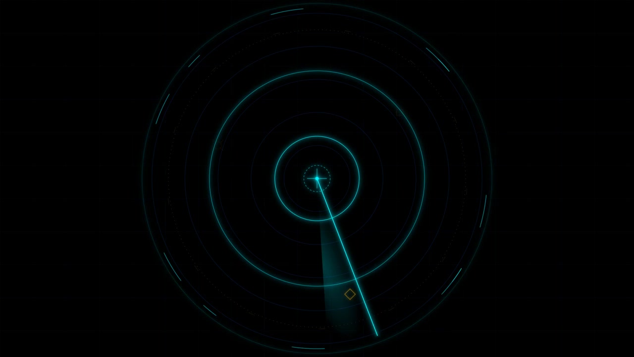 Schermo Radar Digitale in Scansione per Obiettivi