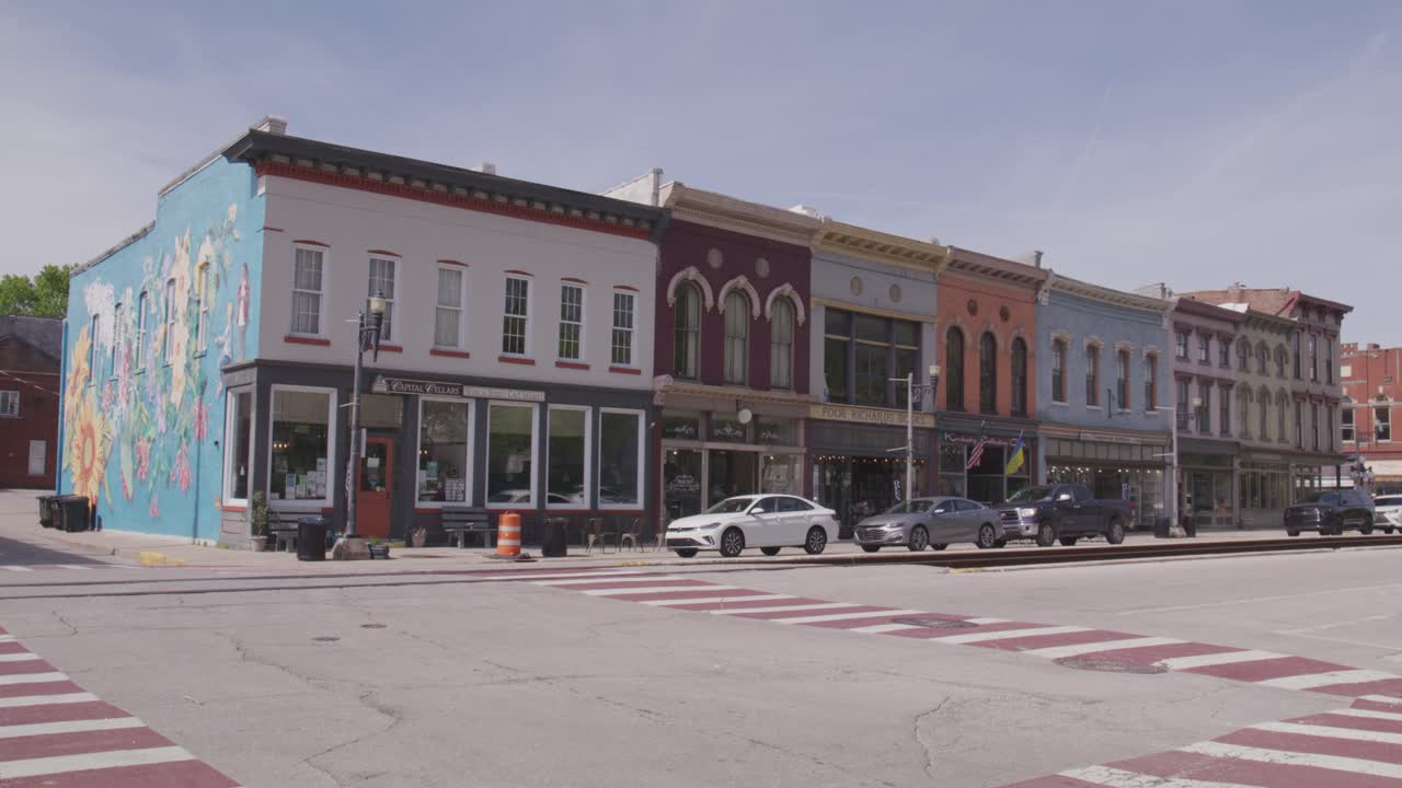 Frankfort Kentucky, Via principale del centro vista di lato.