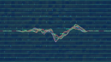 animation of data processing over dots of connections
