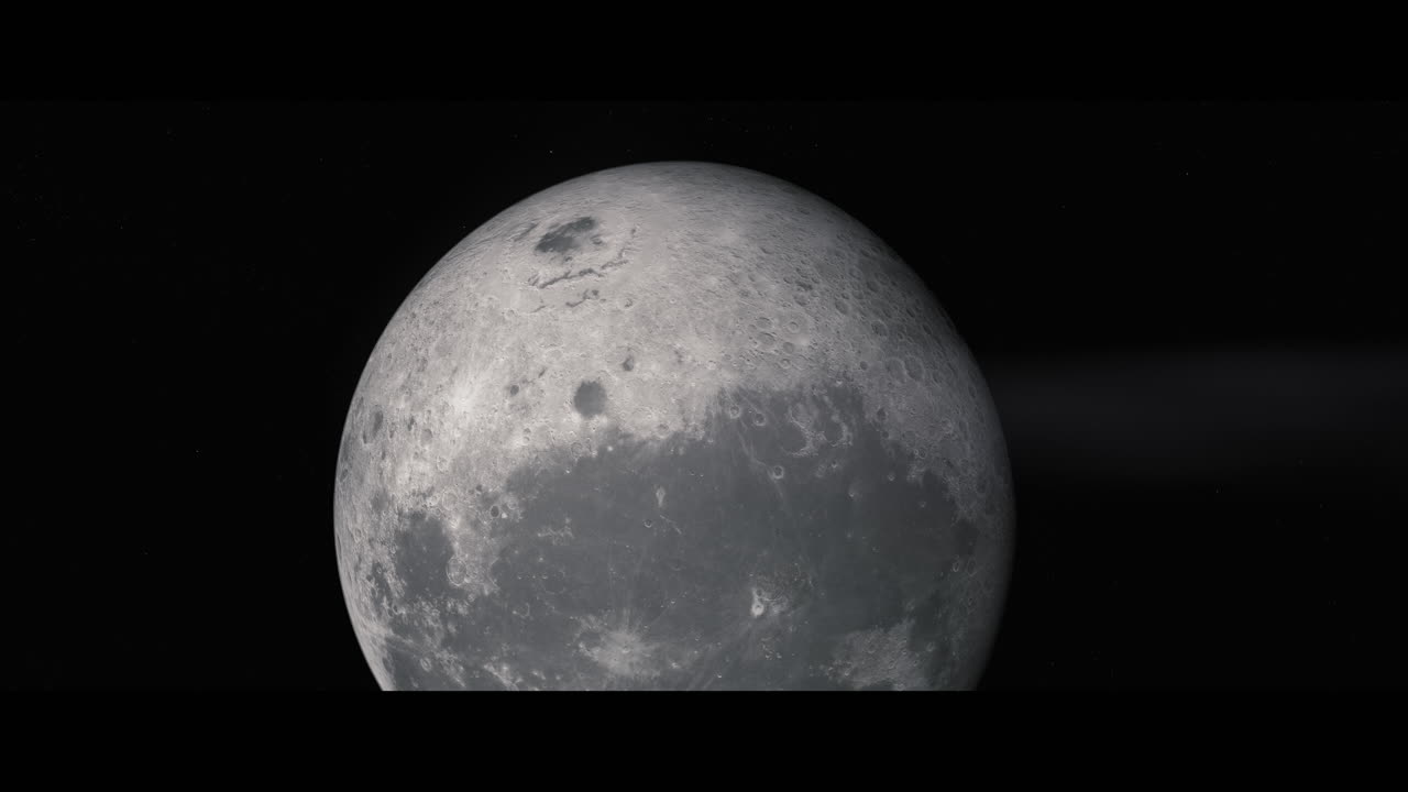 Moon viewed from space