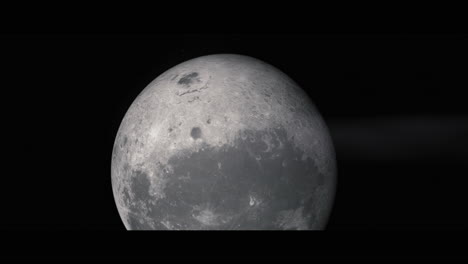 moon viewed from space