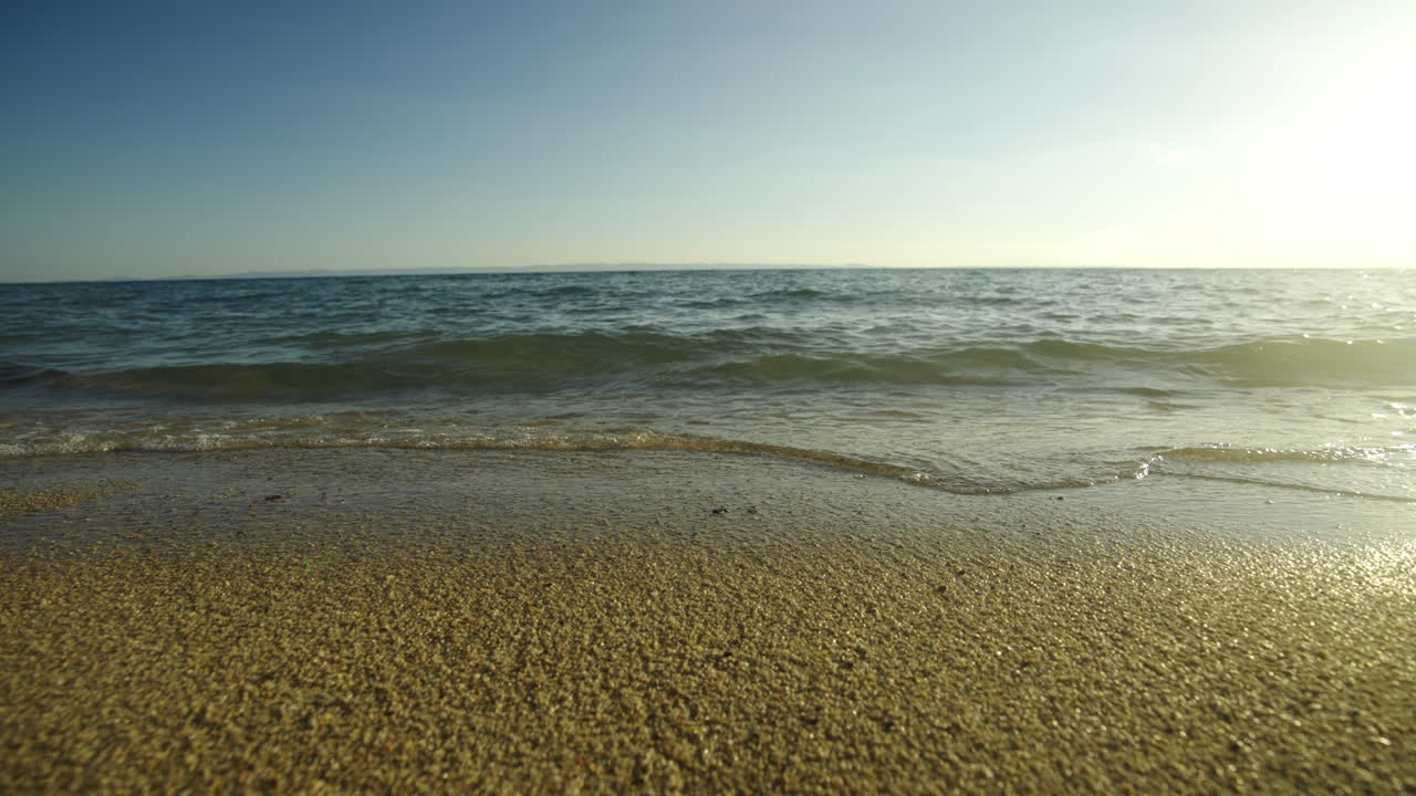 Beautiful Beach Scene with Gentle Waves