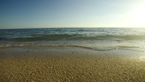 beautiful beach scene with gentle waves