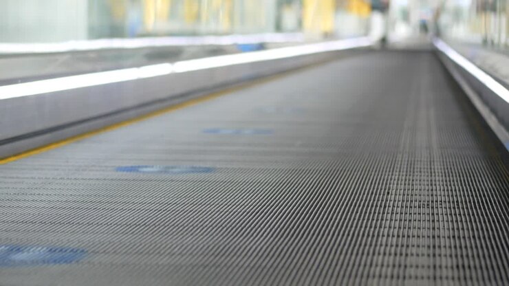 Escalator in an airport