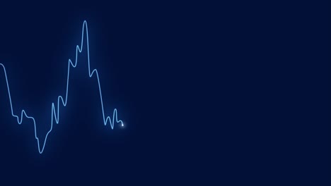 gráfico de fondo financiero 4k. gráfico de comercio de intercambio. (loopable)