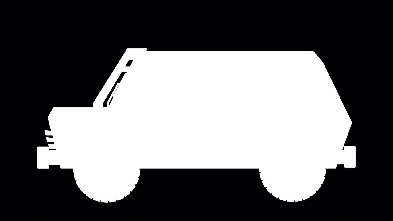 초록색 바탕에 그려진 차입니다.