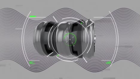 animation of scope scanning over turbine