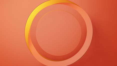 a round frame and rotating rings