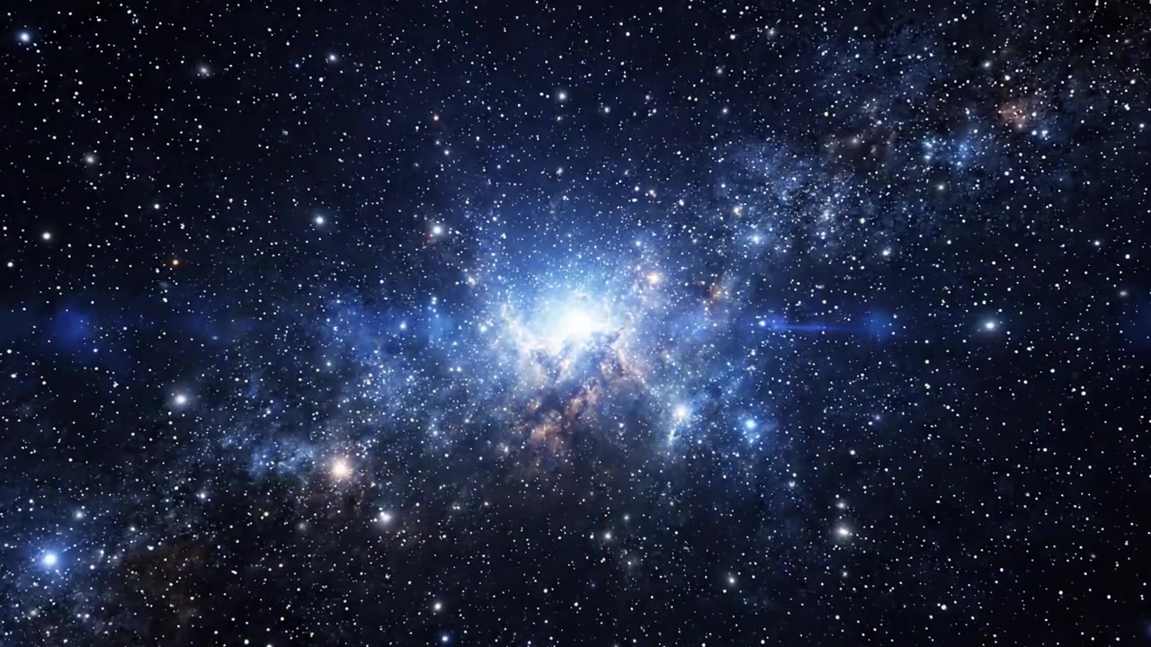 Een reis door de kosmos: Van een vortex van kleurrijke energie naar de serene stilte van de diepe ruimte, waarbij de wonderen van het universum en zijn hemellichamen worden verkend.