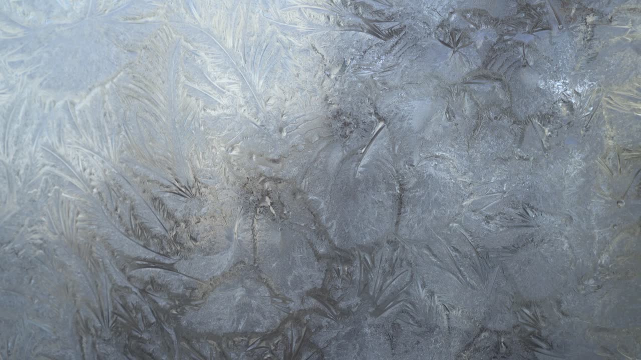 Abstract frosty pattern on glass, background texture on the window 01