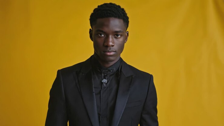 Retrato de un hombre en un traje