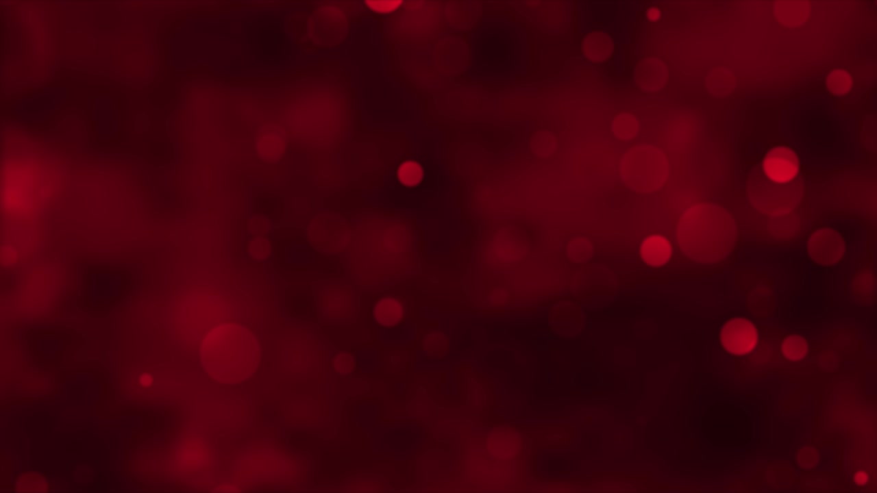Luci bokeh rosse astratte in loop continuo. Concetto di sfondo festivo. 4K.