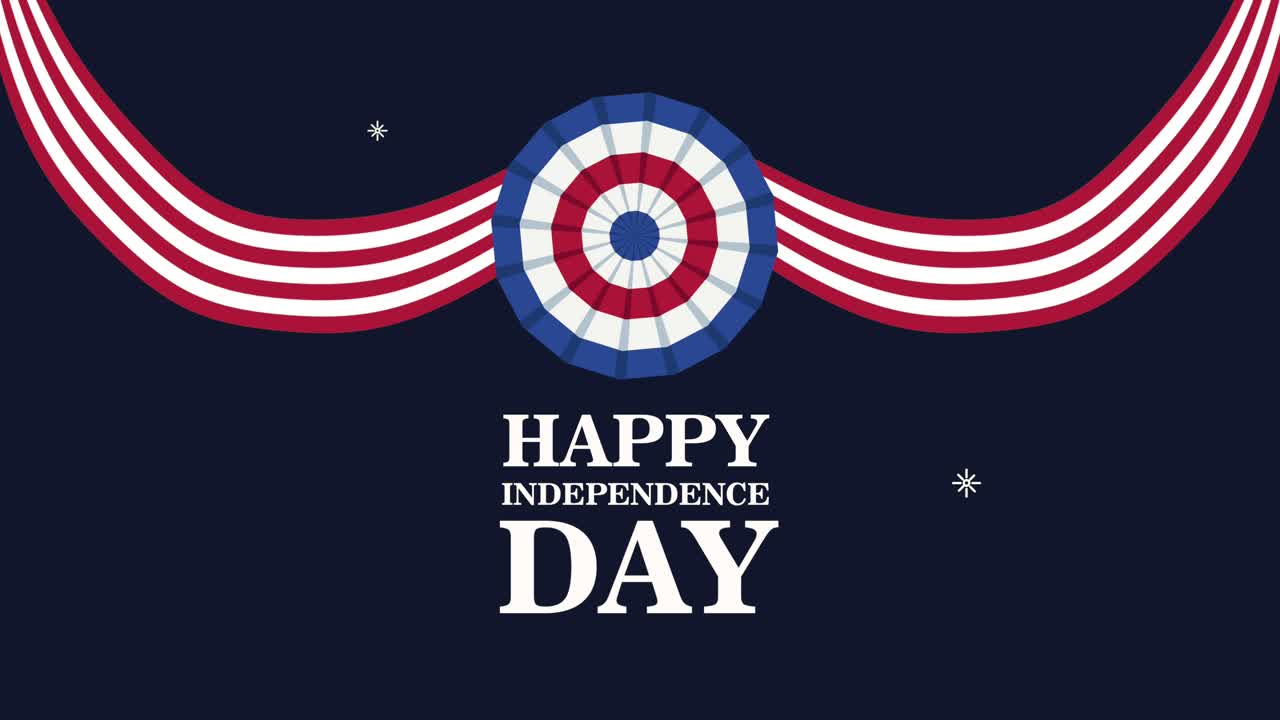 happy usa independence day lettering