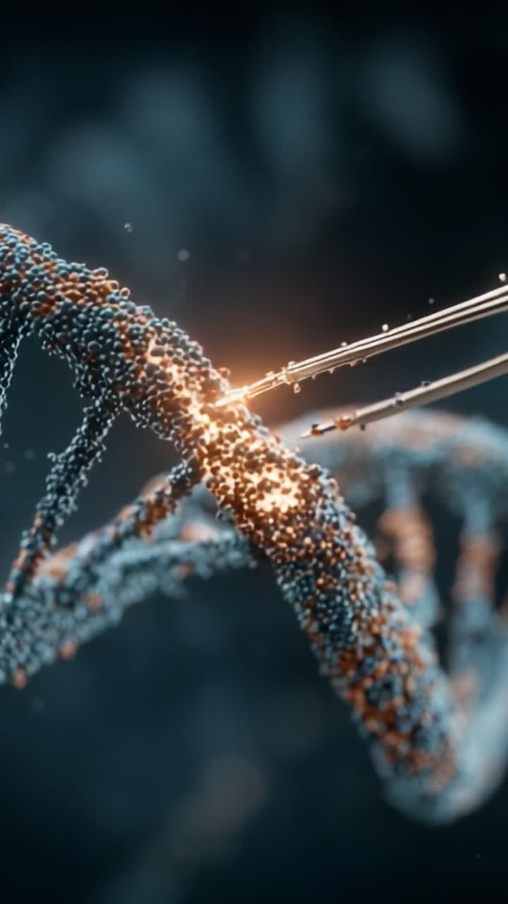 Intricate Interaction with DNA Helix: Visualization of Molecular Manipulation and Genetic Engineering Techniques in a Stunning 3D Environment