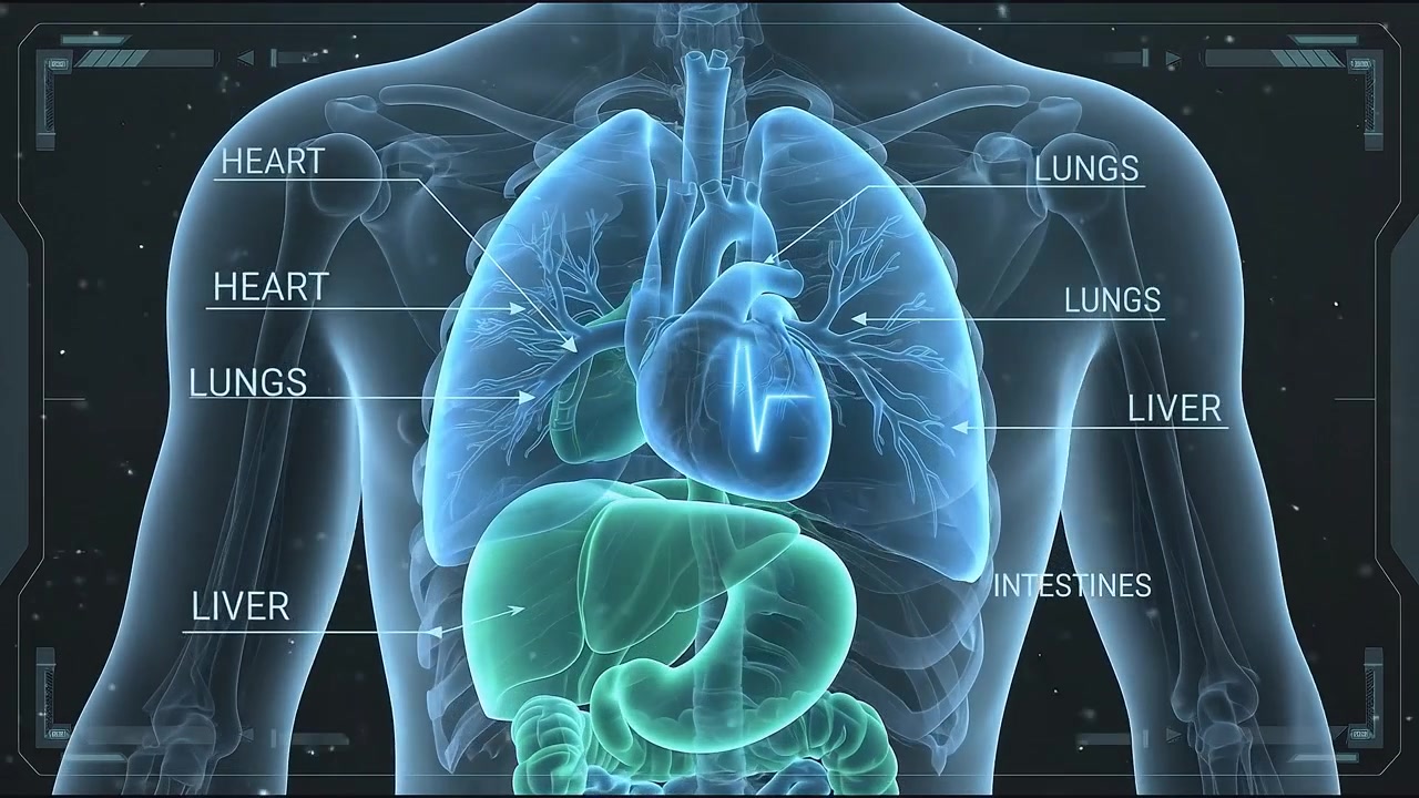 3D Medical Animation of Human Anatomy with Internal Organs