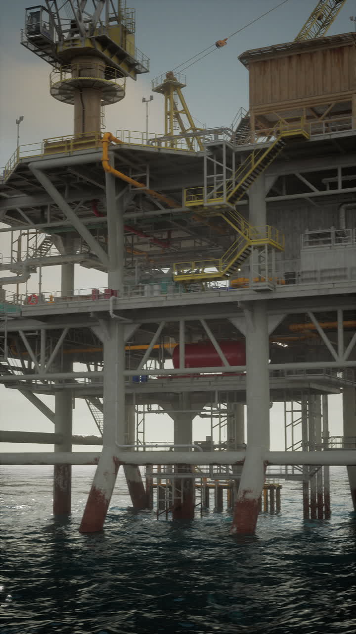 Olieplatform i havet