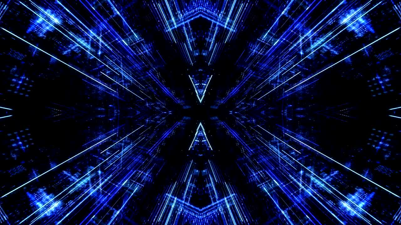 Abstract digital virtual city. Scanning city for hackers attack concept. 3D render 4K loop